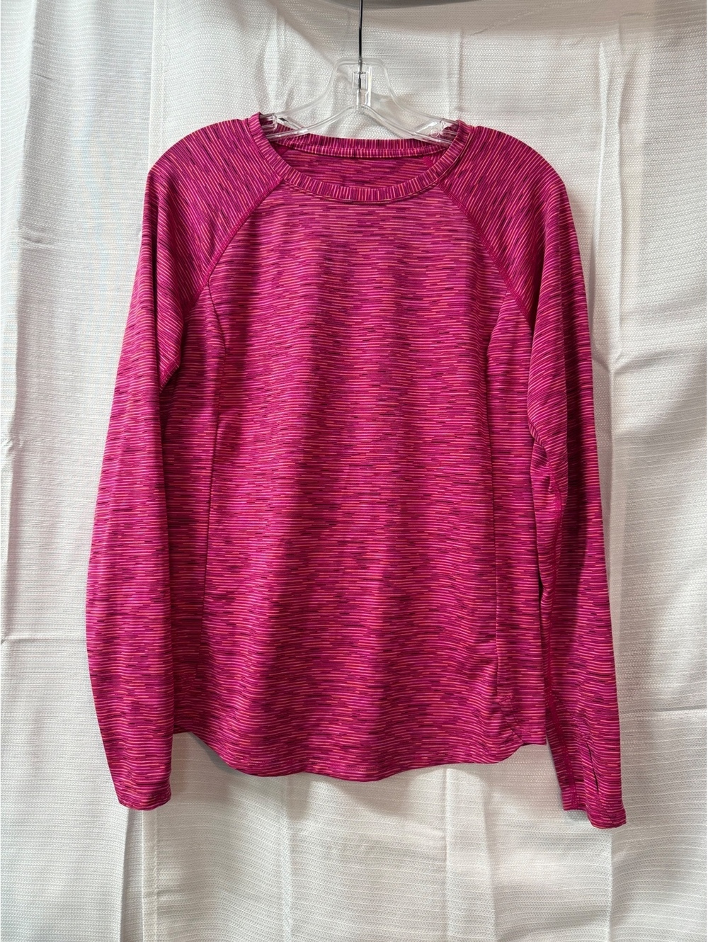 Tek Gear Pink Workout Long Sleeve Shirt Size Small